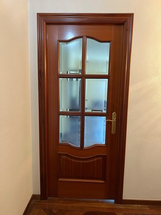 4 Puertas Madera y Cristal