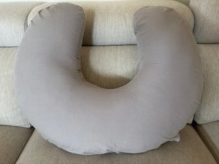 Cojín de lactancia IKEA LEN gris 60x50 cm