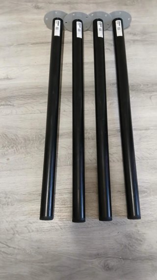 Patas de mesa negras 71cm regulables