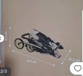 Carrito gemelar de juguete