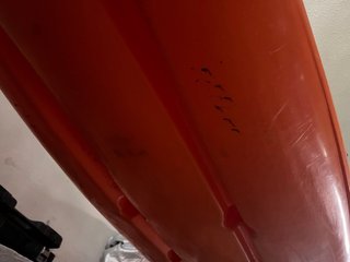 Kayak de pesca naranja