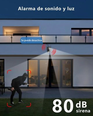Cámara Vigilancia ANBIUX 2K Exterior WiFi