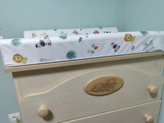 Conjunto Cuna, Cómoda y Cambiador Bebé