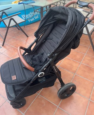 Silla de paseo negra Kinderkraft grande plus
