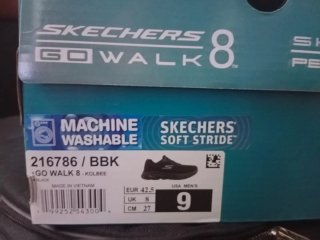 Zapatillas Skechers Hombre Talla 42.5 Negras