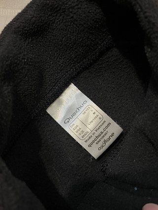 Lote 2 forros polares Quechua beige y negro
