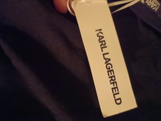 Camiseta Karl Lagerfeld Negra Bordada