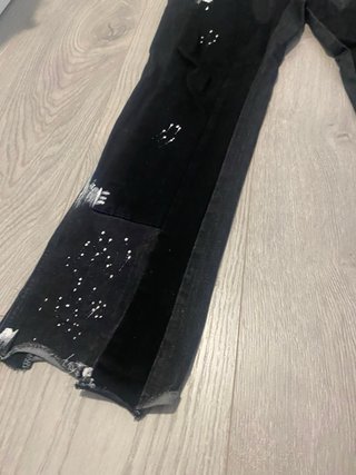 Pantalones vaqueros flared negros