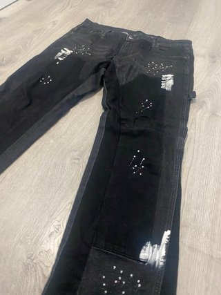 Pantalones vaqueros flared negros