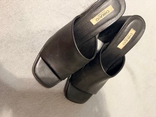 Tacones sandalias plataforma negros