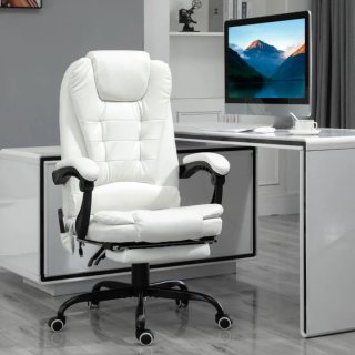 Silla de escritorio con masaje y reposapiés