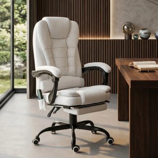 Silla de escritorio con masaje y reposapiés