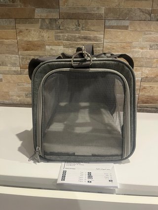 Transportín Plegable para Mascotas Gris