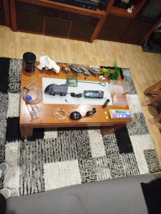 Lote Acuario: Filtro, Calentador y Accesorios