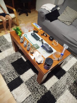 Lote Acuario: Filtro, Calentador y Accesorios