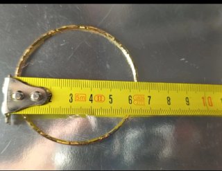 Lote 6 pulseras finas acero dorado