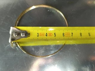 Lote 6 pulseras finas acero dorado