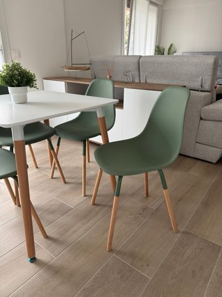 Conjunto de mesa y 4 sillas
