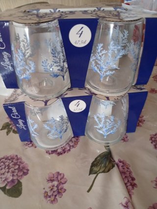 Juego de 4 vasos Living Coral