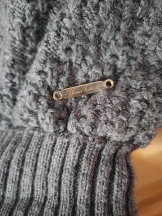 Vestido de punto gris Thomas Burberry