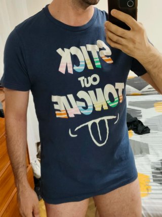 Camiseta Pull&Bear Stick Out Tongue Talla M