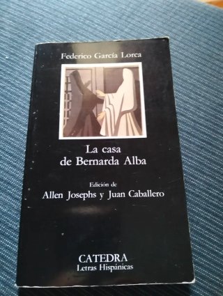Libro de lectura, la casa de Benarda Alba