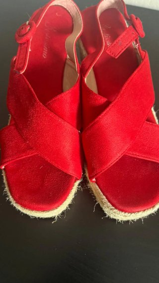 Sandalias Rojas