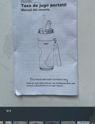 Batidora portátil blanca aliexpress (SOLO ENVÍO)