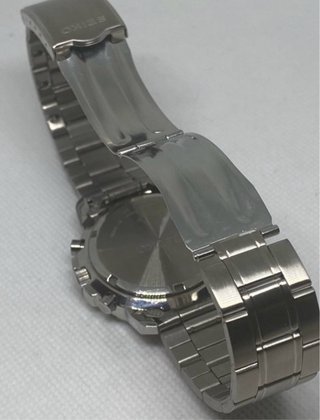 Seiko Cronógrafo Negro/Plateado
