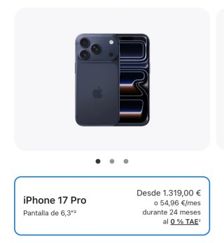 iPhone 17 Pro Azul Marino Nuevo