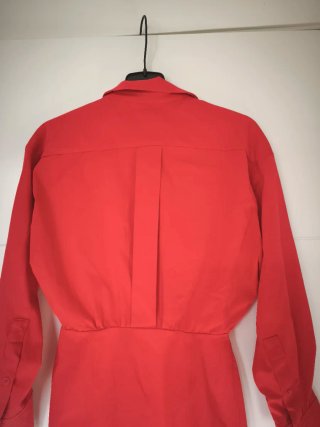 Vestido camisero Zara rojo, Talla S