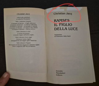 Lotto 3 libri "Il romanzo di Ramses"Christian Jacq