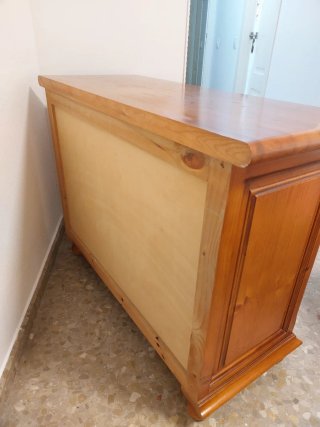 Conjunto 5 piezas Dormitorio Matrimonio Pino Maciz