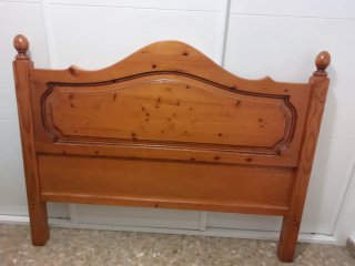 Conjunto 5 piezas Dormitorio Matrimonio Pino Maciz