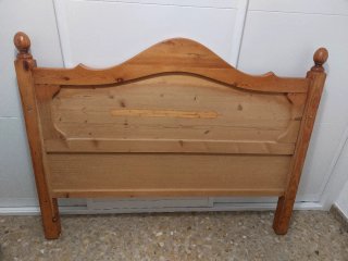Conjunto 5 piezas Dormitorio Matrimonio Pino Maciz