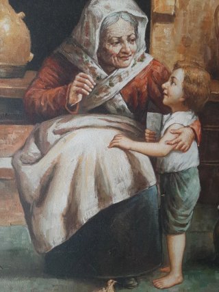 Precioso cuadro al óleo 87x60