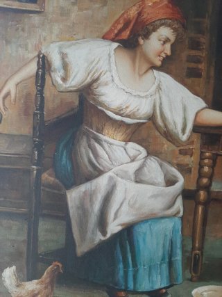Precioso cuadro al óleo 87x60