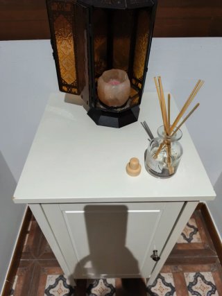 Mesa Auxiliar Noche beis Madera