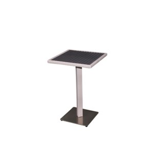 Mesa Alta Terraza Ratán y Metal