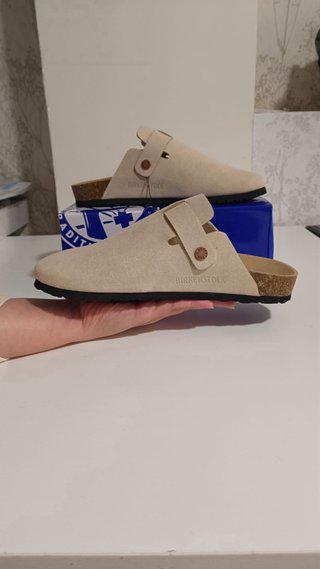 Zuecos/Clogs Birkenstock Boston Beige