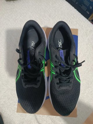 Zapatillas Asics Patriot 14 Negras y Verdes