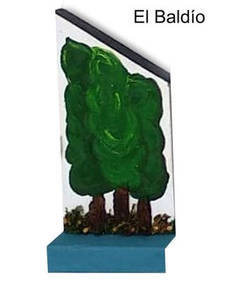 Balda decorativa Madera Artesanal Pintada