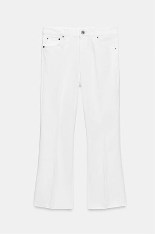 Pantalón vaquero blanco Zara
