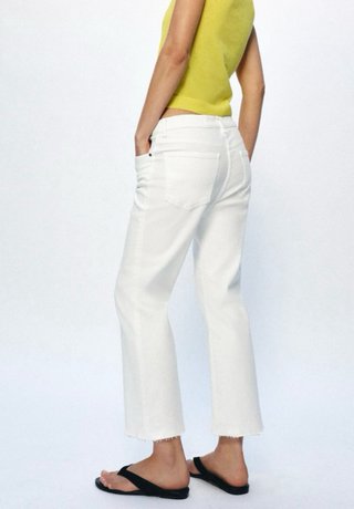 Pantalón vaquero blanco Zara