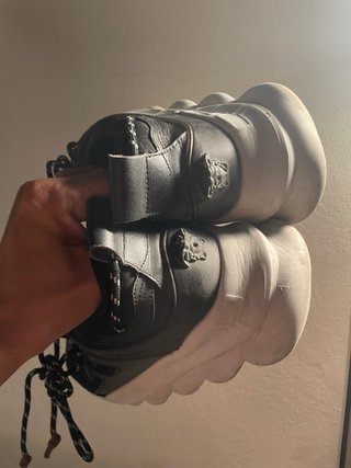 Scarpe Versace Uomo Nero Bianco