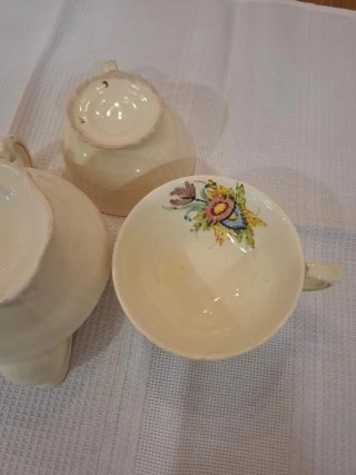 Juego de té porcelana antiguo 6 personas