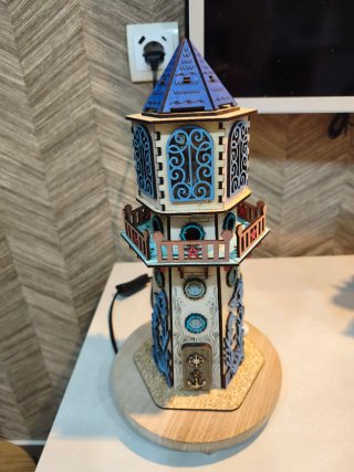 Lámpara Faro Estilo Julio Verne