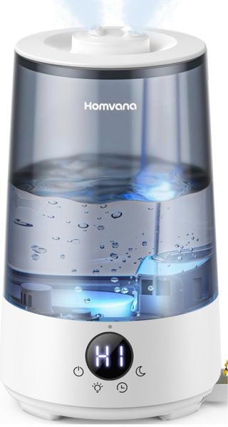 Humidificador Homvana Transparente y Blanco