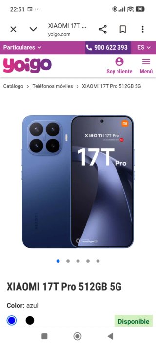 Xiaomi 17T Pro 12 GB RAM 512 GB Blu