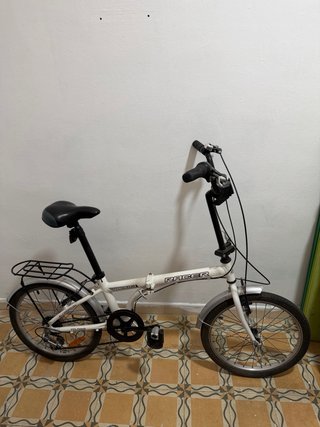 Bicicleta Plegable Racer Blanca